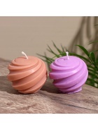 Свеча фигурная формовая «Шар», 5×5×5 см, соевый воск, МИКС - Фото 4