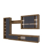 УЦЕНКА Гостиная Прага 2 Дуб Делано/ Графит Софт - Фото 3