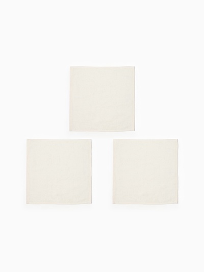 Набор махровых полотенец Merry Christmas, 3 шт., бежевые, 30×30 см, хлопок 340 г/м²