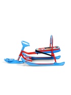 УЦЕНКА Снегокат «Тимка спорт 4-1» Sportcar, со спинкой, красный, синий, ТС4-1/SC2 Nika Kids - Фото 8
