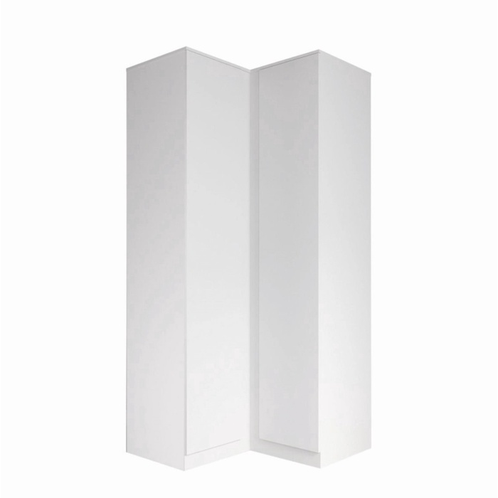 УЦЕНКА Шкаф угловой Мадера, 960/960х520х2100, Белый - Фото 1