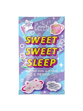 Соль для ванн шипучая Candy bath bar с пеной, 100 г