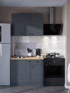 УЦЕНКА Кухонный гарнитур Поинт Графит 1000*600 - Фото 1