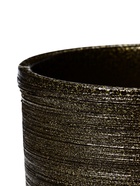 УЦЕНКА Горшок цветочный с поддоном 5 л, темное золото керамика, «Золото» (М) - Фото 6