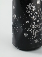 УЦЕНКА Свеча - цилиндр «С Новым годом и Рождеством!», 5×10 см, чёрная с серебром - Фото 8