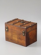 УЦЕНКА Шкатулка сундук дерево «Лев. С заклёпками» коричневая 21.8×15.5×15 см - Фото 5