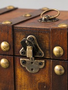 УЦЕНКА Шкатулка сундук дерево «Лев. С заклёпками» коричневая 21.8×15.5×15 см 10971108