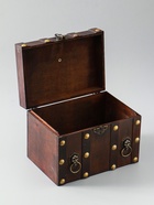 УЦЕНКА Шкатулка сундук дерево «Лев. С заклёпками» коричневая 21.8×15.5×15 см 10971108