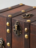 УЦЕНКА Шкатулка сундук дерево «Лев. С заклёпками» коричневая 21.8×15.5×15 см 10971108