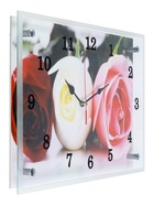 УЦЕНКА Часы-картина настенные, интерьерные «Три розы», бесшумные, 25×35 см - Фото 2