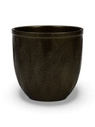 УЦЕНКА Горшок цветочный с поддоном 5 л, темное золото керамика, «Греция» (М) - Фото 5