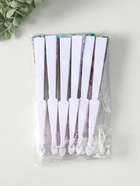 Веер складной «Цветы и узоры», широкие лопасти, золото, 23 см, МИКС 9315070