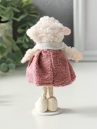 Фигурка «Белая овечка в пыльно-розовом платье», 5×6.5×13 см - Фото 3
