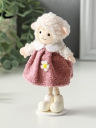 Фигурка «Белая овечка в пыльно-розовом платье», 5×6.5×13 см - Фото 4