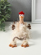 Фигурка «Пушистая курочка», длинные ножки, 7×5×17 см 10905202