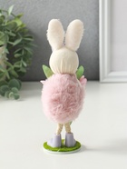 Фигурка пасхальная «Зайка в платьице с бутоном пиона в лапках», 5.5×5×19 см 10905203