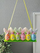 Подвесное украшение пасхальное «Яички с зайчьими ушками», 23×3.5×11 см - фото 14999306