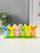 Подвесное украшение пасхальное «Яички с заячьими ушками», 23×3.5×11 см - Фото 3