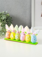 Подвесное украшение пасхальное «Яички с заячьими ушками», 23×3.5×11 см - Фото 4