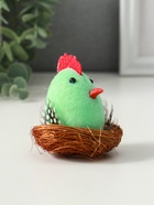 Фигурка пасхальная «Цыплёнок в гнезде», 5?5?7.5 см (комплект 2 шт) - фото 63634973