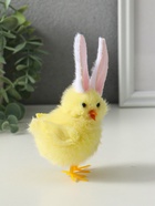 Фигурка пасхальная «Цыплёнок с зайчьими ушками», 5×6.5×12.5 см, МИКС 10914076