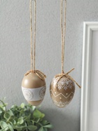 Набор фигурок пасхальных «Крашенные яички с белыми узорами», 6 шт., 4×4×6 см 10914077