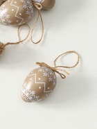 Набор фигурок пасхальных «Крашенные яички с белыми узорами», 6 шт., 4×4×6 см - Фото 3