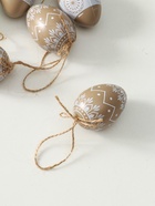 Набор фигурок пасхальных «Крашенные яички с белыми узорами», 6 шт., 4×4×6 см - Фото 4