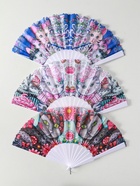 Веер складной «Котики. Цветочная абстракция», широкие лопасти, 23 см, МИКС 10933334