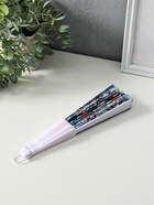 Веер складной «Котики. Цветочная абстракция», широкие лопасти, 23 см, МИКС 10933334