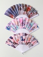 Веер складной «Кошечки и цветы», широкие лопасти, 23 см, МИКС - Фото 2