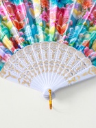 Веер складной «Россыпь цветов», широкие лопасти, 23 см, МИКС 10933338