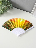 Веер складной «Подсолнухи», широкие лопасти, 23 см, МИКС 10933339