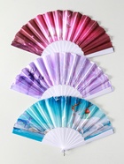 Веер складной «Олени», широкие лопасти, 23 см, МИКС 10933341