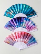 Веер складной «Олени», широкие лопасти, 23 см, МИКС 10933341