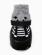 Носки «Мишки», размер L, 5×6.5 см, с прорезиненной подошвой, чёрные 10939002