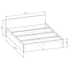 УЦЕНКА Кровать Мадера 1600×2000, Графит - Фото 3