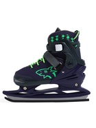 Коньки раздвижные BlackAqua, р. 39-42, для фитнеса, синие, зелёные 10964181