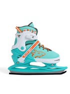 Коньки детские раздвижные BlackAqua, р. 31-34, для фитнеса, мятные, оранжевые 10964183