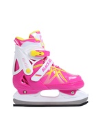 Коньки раздвижные BlackAqua, р. 35-38, для фитнеса, с роликовой платформой, цвет фуксия 10964186