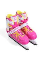 Коньки раздвижные BlackAqua, р. 39-42, для фитнеса, с роликовой платформой, цвет фуксия 10964187