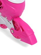 Коньки раздвижные BlackAqua, р. 39-42, для фитнеса, с роликовой платформой, цвет фуксия 10964187