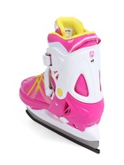 Коньки раздвижные BlackAqua, р. 39-42, для фитнеса, с роликовой платформой, цвет фуксия 10964187