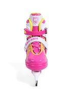 Коньки раздвижные BlackAqua, р. 39-42, для фитнеса, с роликовой платформой, цвет фуксия 10964187