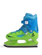 Коньки детские раздвижные BlackAqua, р. 26-29, для фитнеса, зелёные, синие 10964195