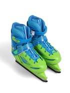 Коньки детские раздвижные BlackAqua, р. 30-33, для фитнеса, зелёные, синие 10964196