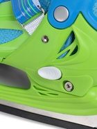 Коньки детские раздвижные BlackAqua, р. 30-33, для фитнеса, зелёные, синие 10964196