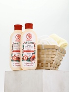 Подарочный набор в деревянной корзине «Рождество», гель для душа, шампунь, полотенце, РЯБИНА 10891068