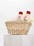 Подарочный набор в деревянной корзине «Рождество», гель для душа, шампунь, полотенце, РЯБИНА 10891068