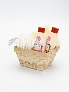 Подарочный набор в деревянной корзине «Рождество», гель для душа, шампунь, полотенце, РЯБИНА 10891068